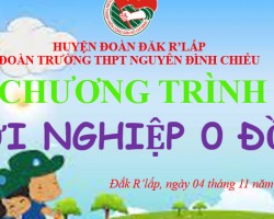 Chương trình "KHỞI NGHIỆP 0 ĐỒNG"